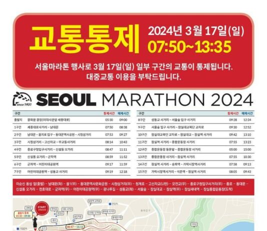 국내 유일 플래티넘 라벨 인증‘2024 서울마라톤’, 17일 광화문~잠실 개최